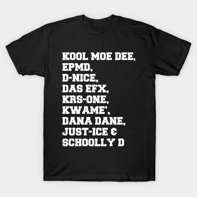 Old School Hip Hop Artist Who Changed the Game T-Shirt by SaintandSinner